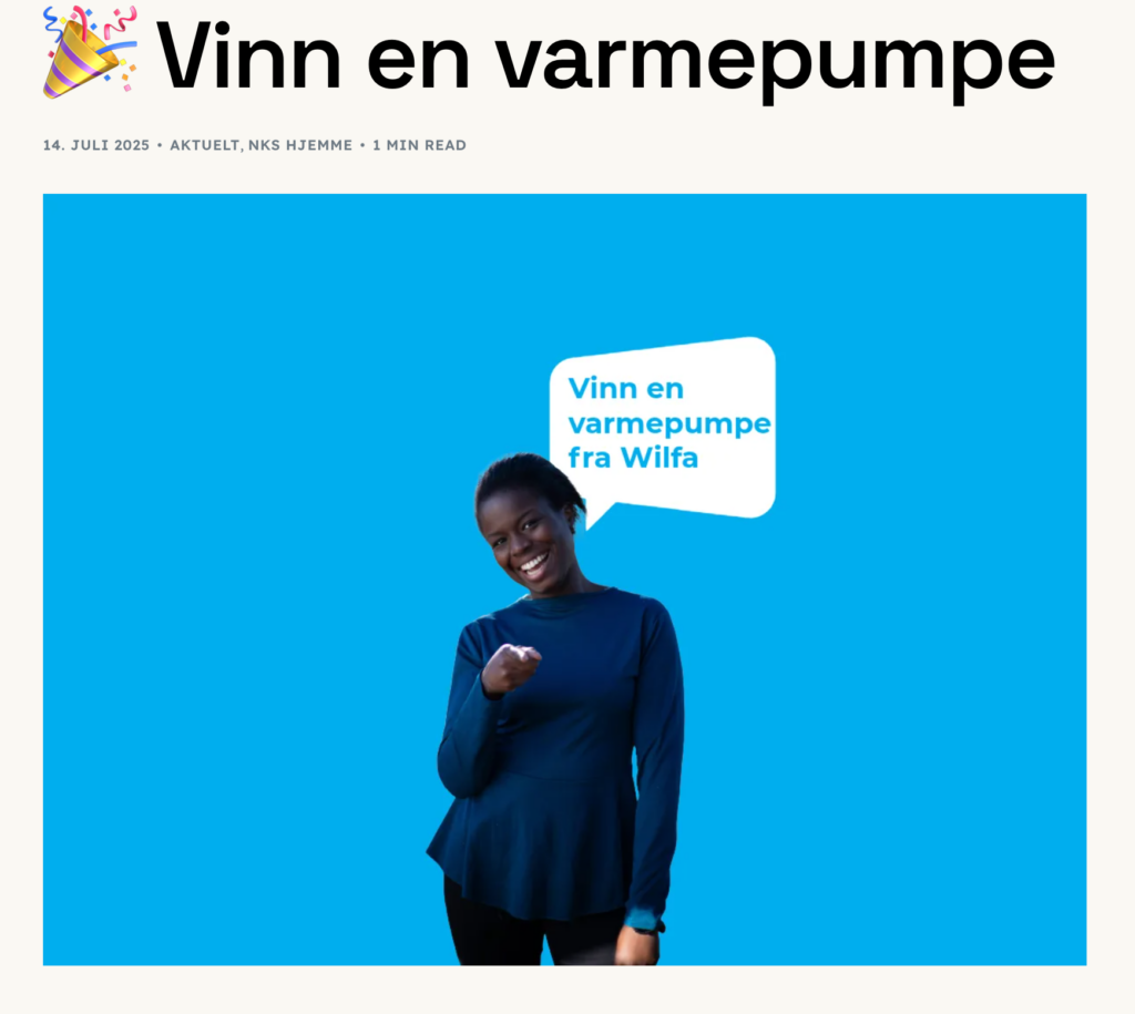 KONKURRANSE Sommerens mest komfortable premie!