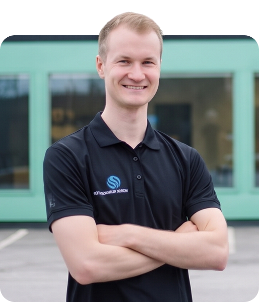 Montør fra Norsk Klimasenter